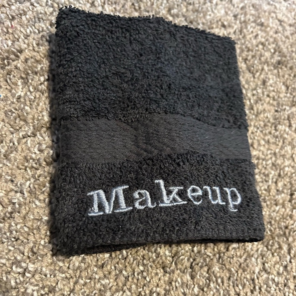 Makeup Personalized Washcloth - Custom Washcloth/Personalized gift/ Embroidered